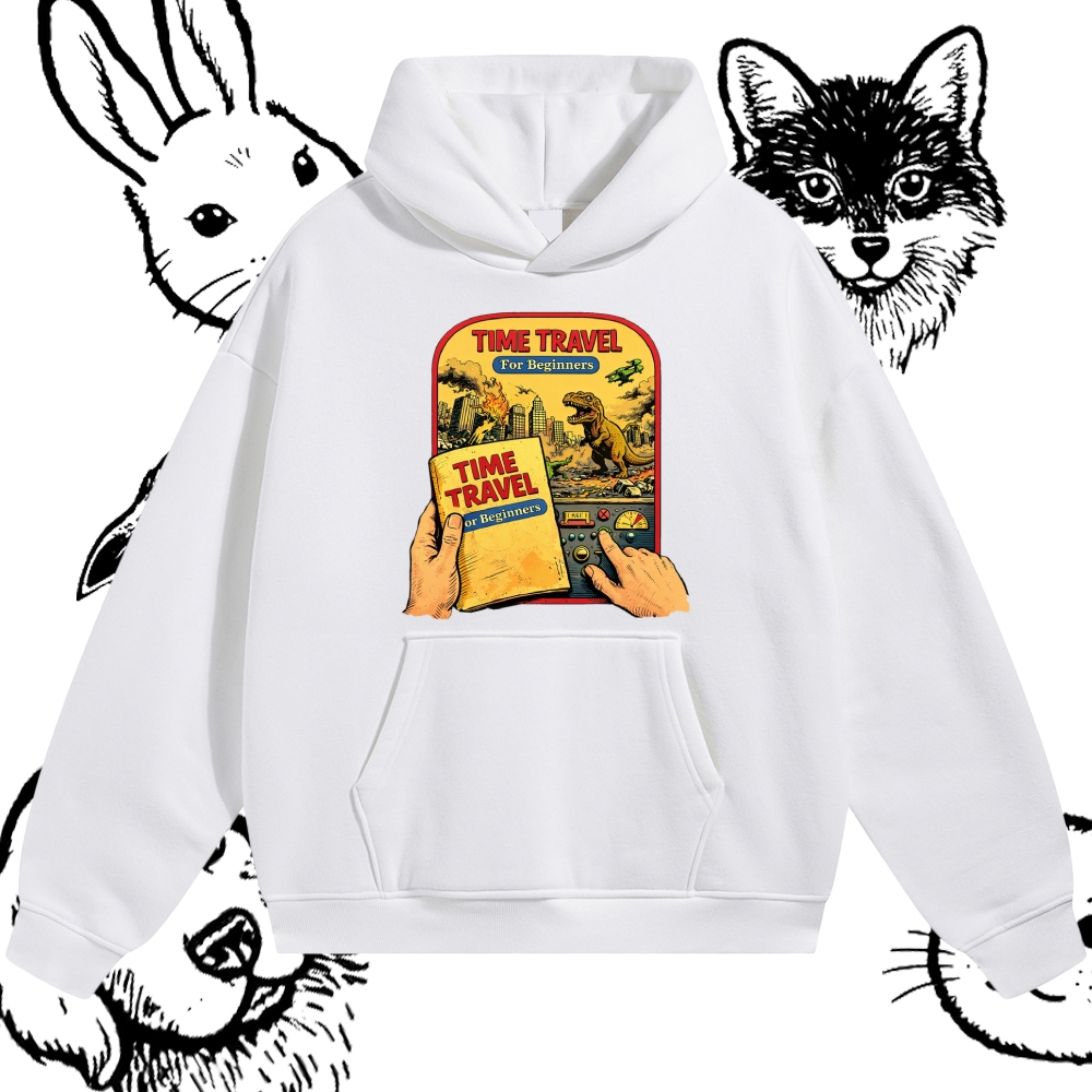 Time Travel For Beginners - Cotton Blend Classic Fit Unisex Hoodie