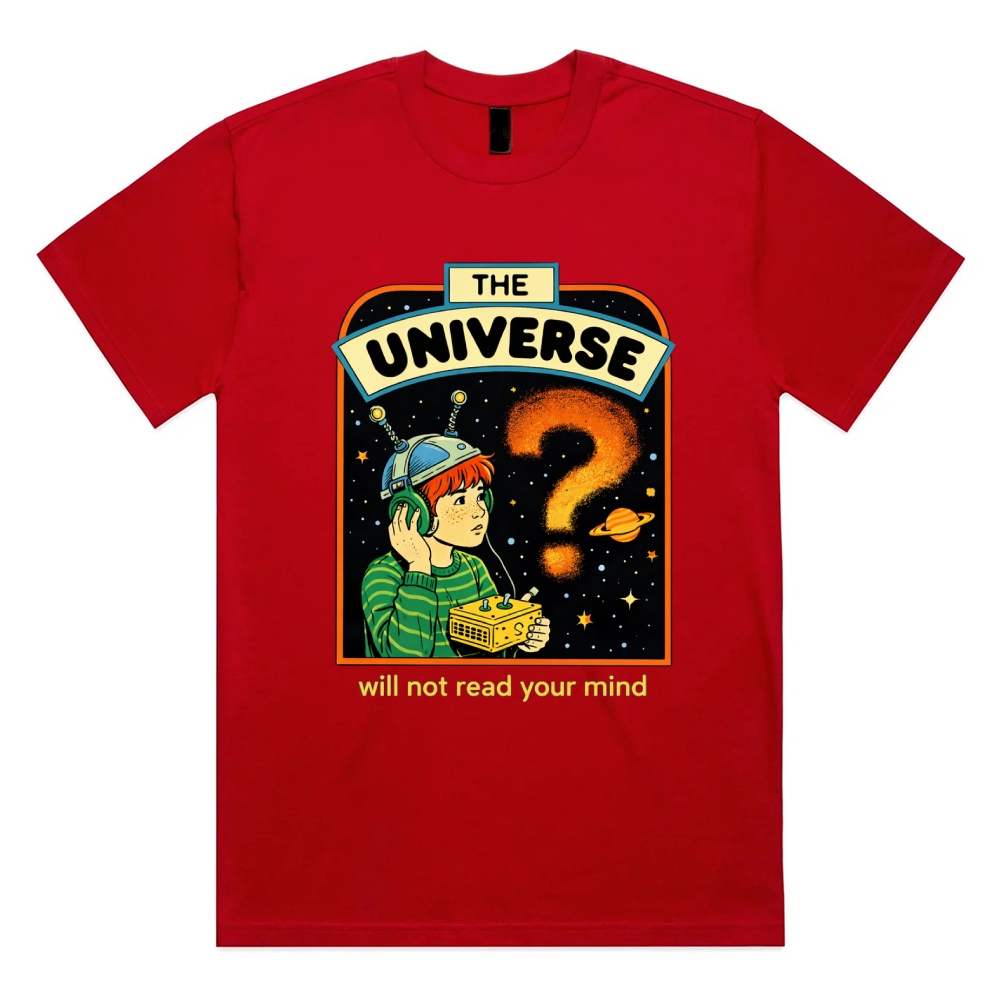 The Universe - Cotton Classic Fit Retro Dark Humor Graphic Tee