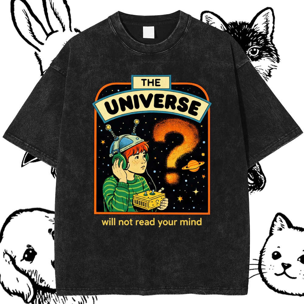 The Universe - Cotton Vintage Wash Classic Graphic Tee