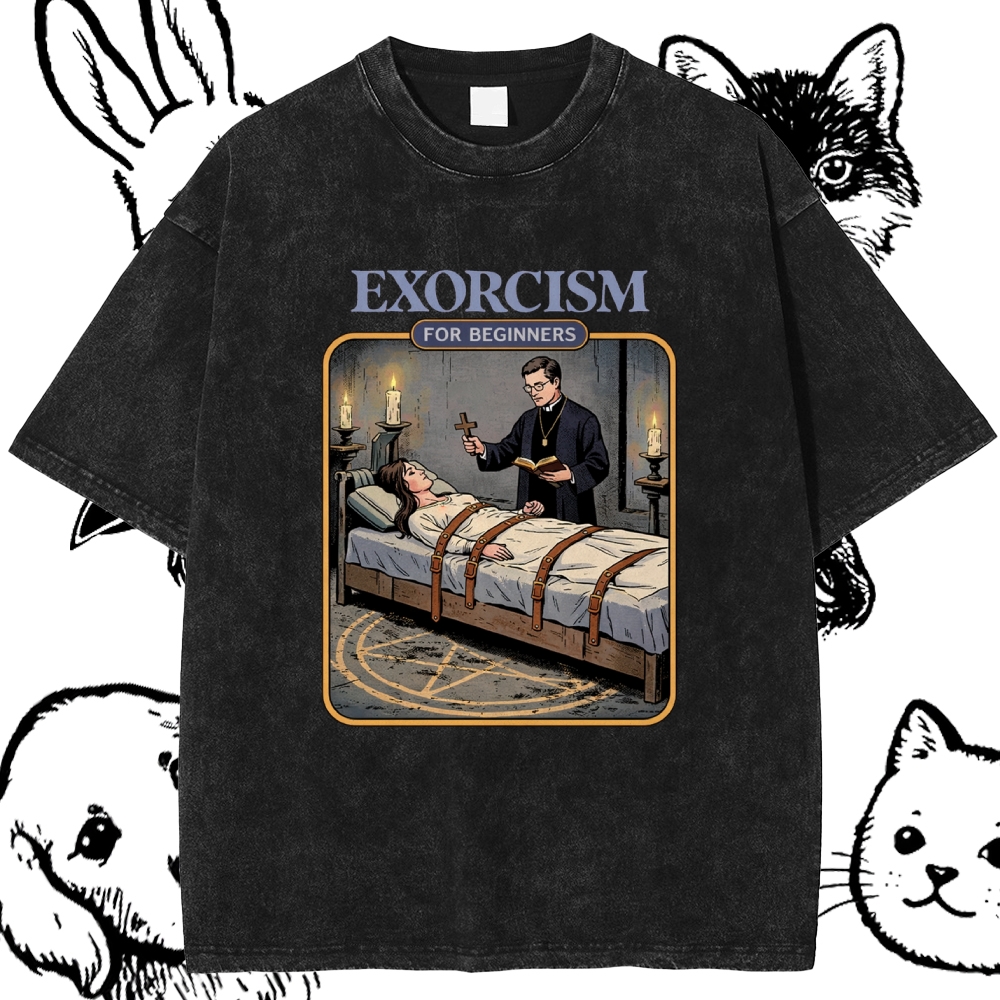 Exorcism For Beginners - Cotton Vintage Wash Classic Graphic Tee