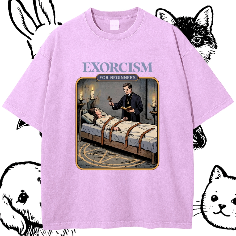 Exorcism For Beginners - Cotton Vintage Wash Classic Graphic Tee