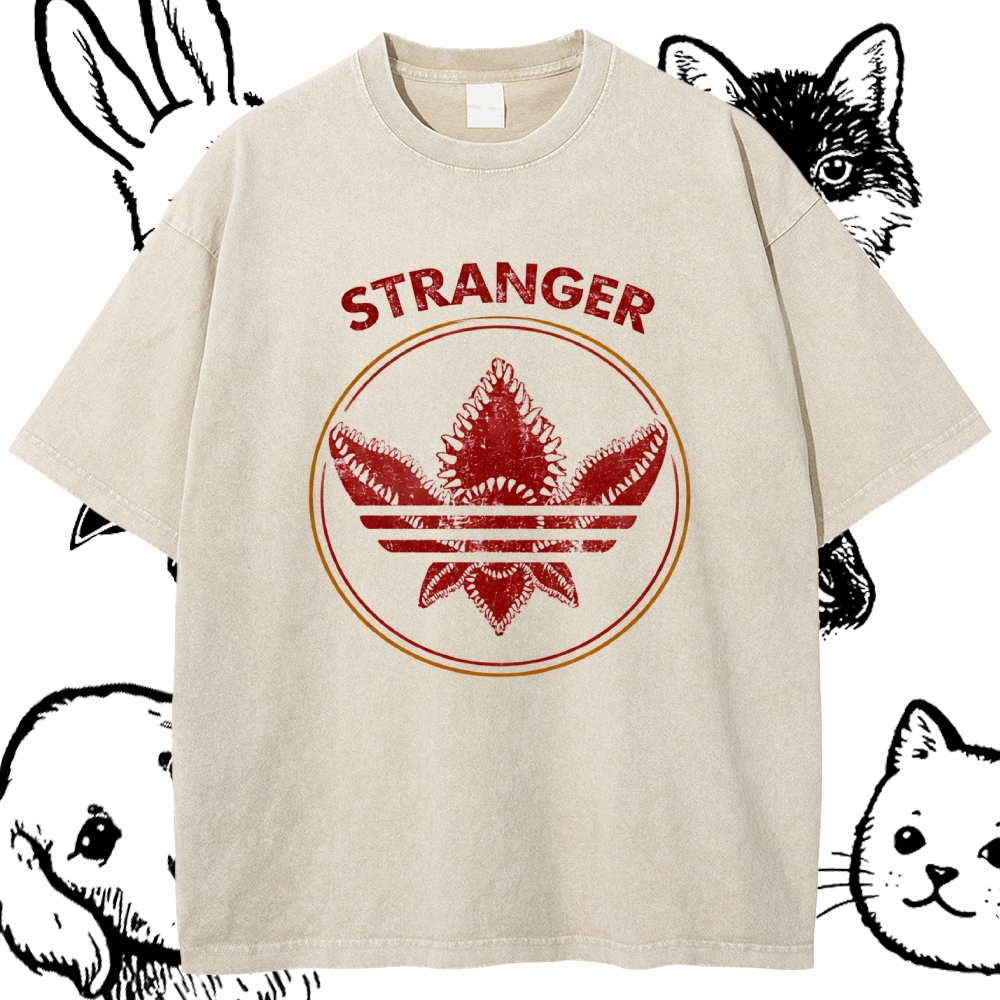 Stranger - Cotton Vintage Wash Classic Graphic Tee