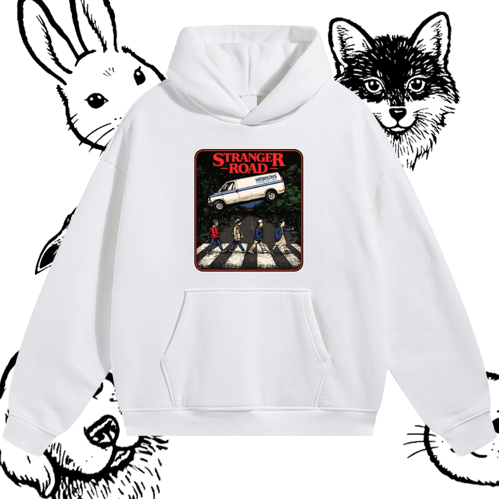 StrangerRoad - Cotton Blend Classic Fit Unisex Hoodie