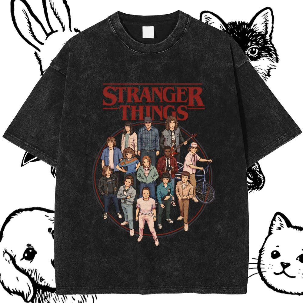 Stranger Things - Cotton Vintage Wash Classic Graphic Tee