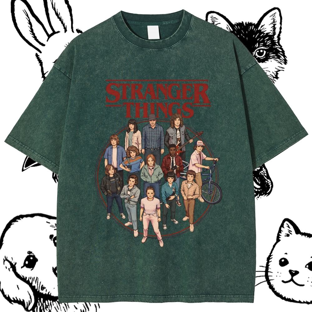 Stranger Things - Cotton Vintage Wash Classic Graphic Tee
