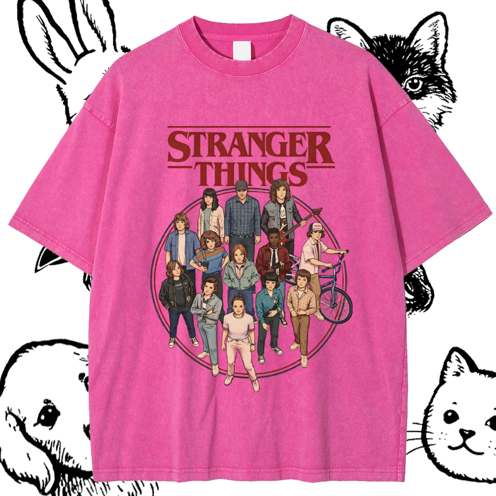 Stranger Things - Cotton Vintage Wash Classic Graphic Tee