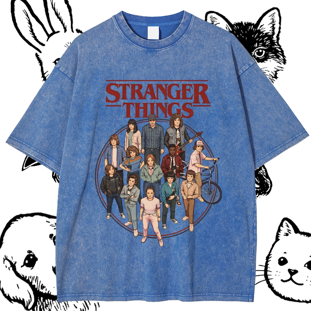 Stranger Things - Cotton Vintage Wash Classic Graphic Tee