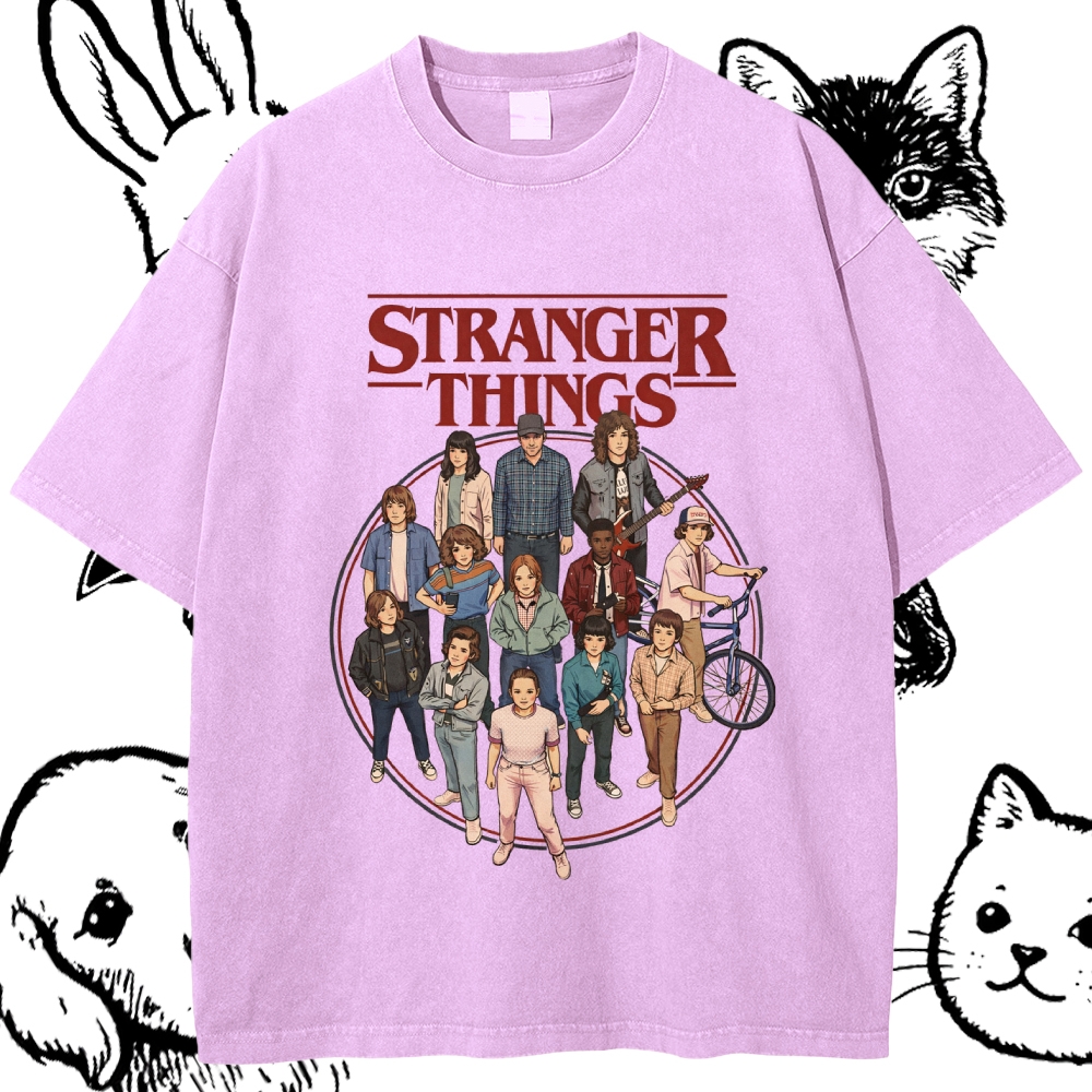 Stranger Things - Cotton Vintage Wash Classic Graphic Tee