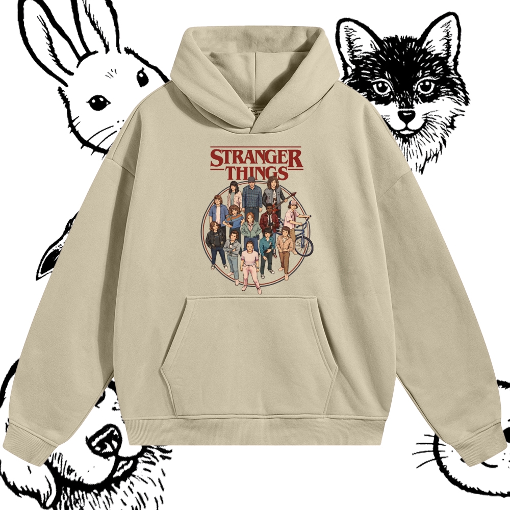 Stranger Things - Cotton Blend Classic Fit Unisex Hoodie