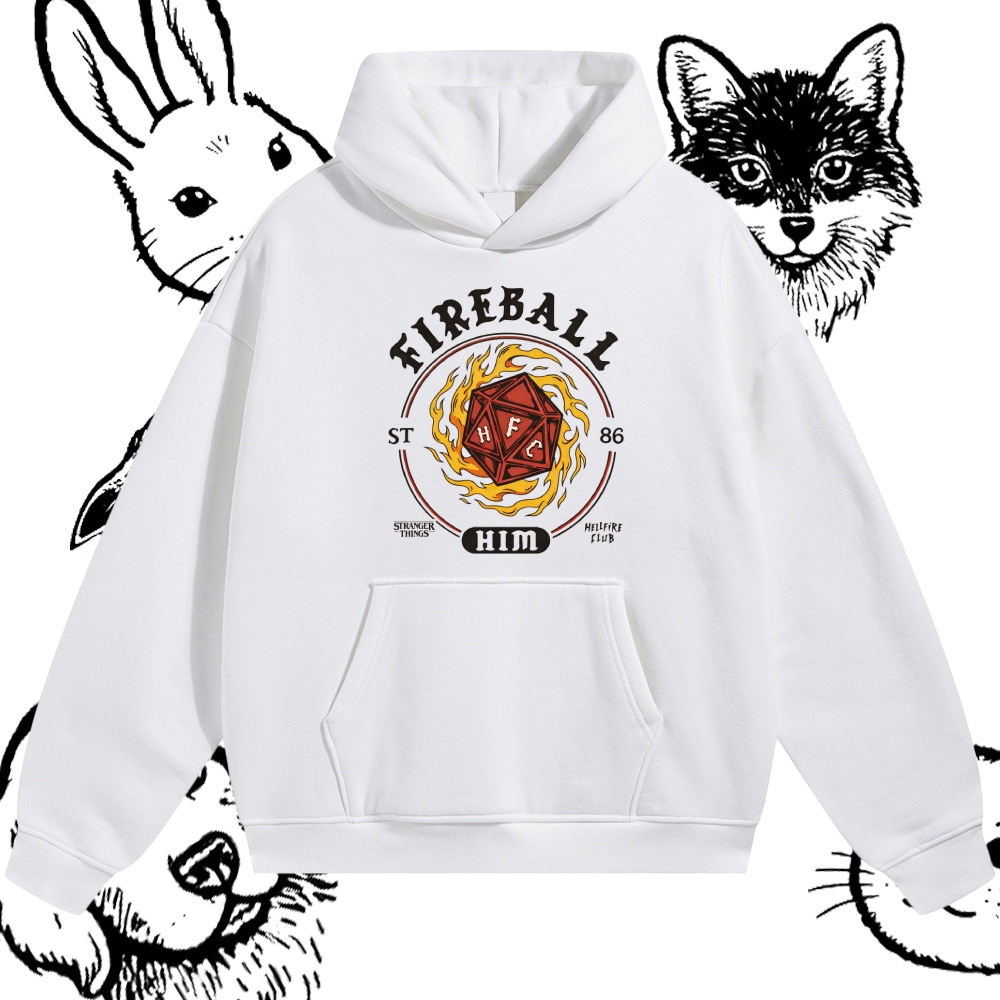 Fireball Him - Cotton Blend Classic Fit Unisex Hoodie