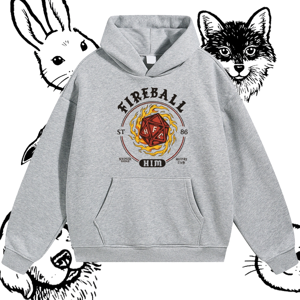 Fireball Him - Cotton Blend Classic Fit Unisex Hoodie