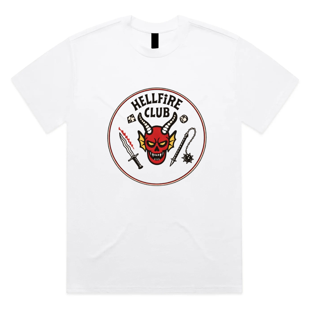 Hellfire Club - Cotton Classic Fit Retro Dark Humor Graphic Tee