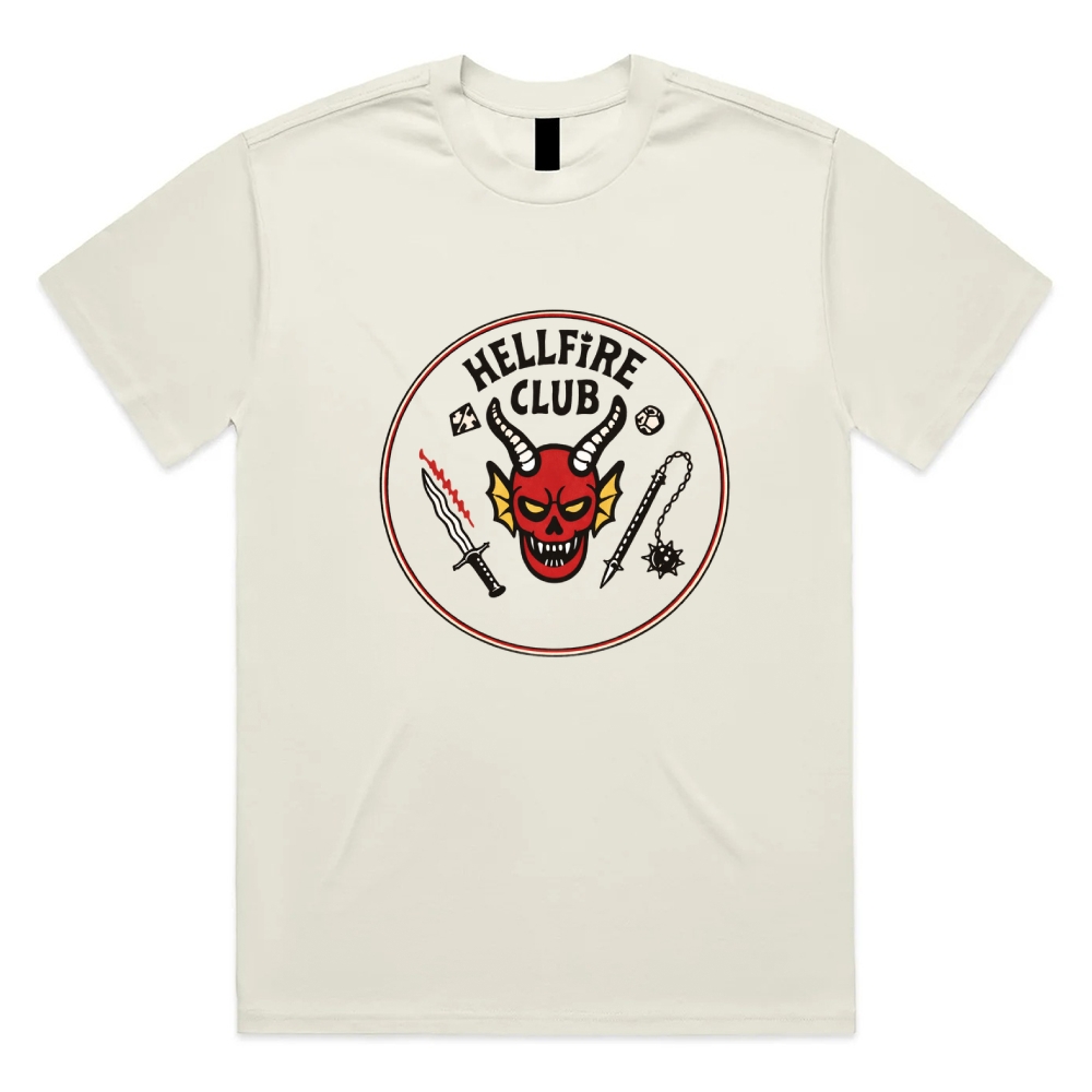 Hellfire Club - Cotton Classic Fit Retro Dark Humor Graphic Tee