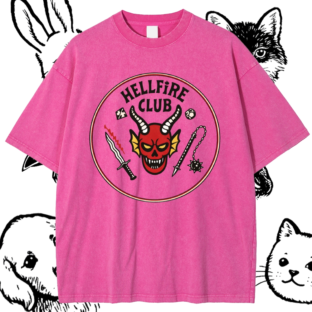 Hellfire Club - Cotton Vintage Wash Classic Graphic Tee