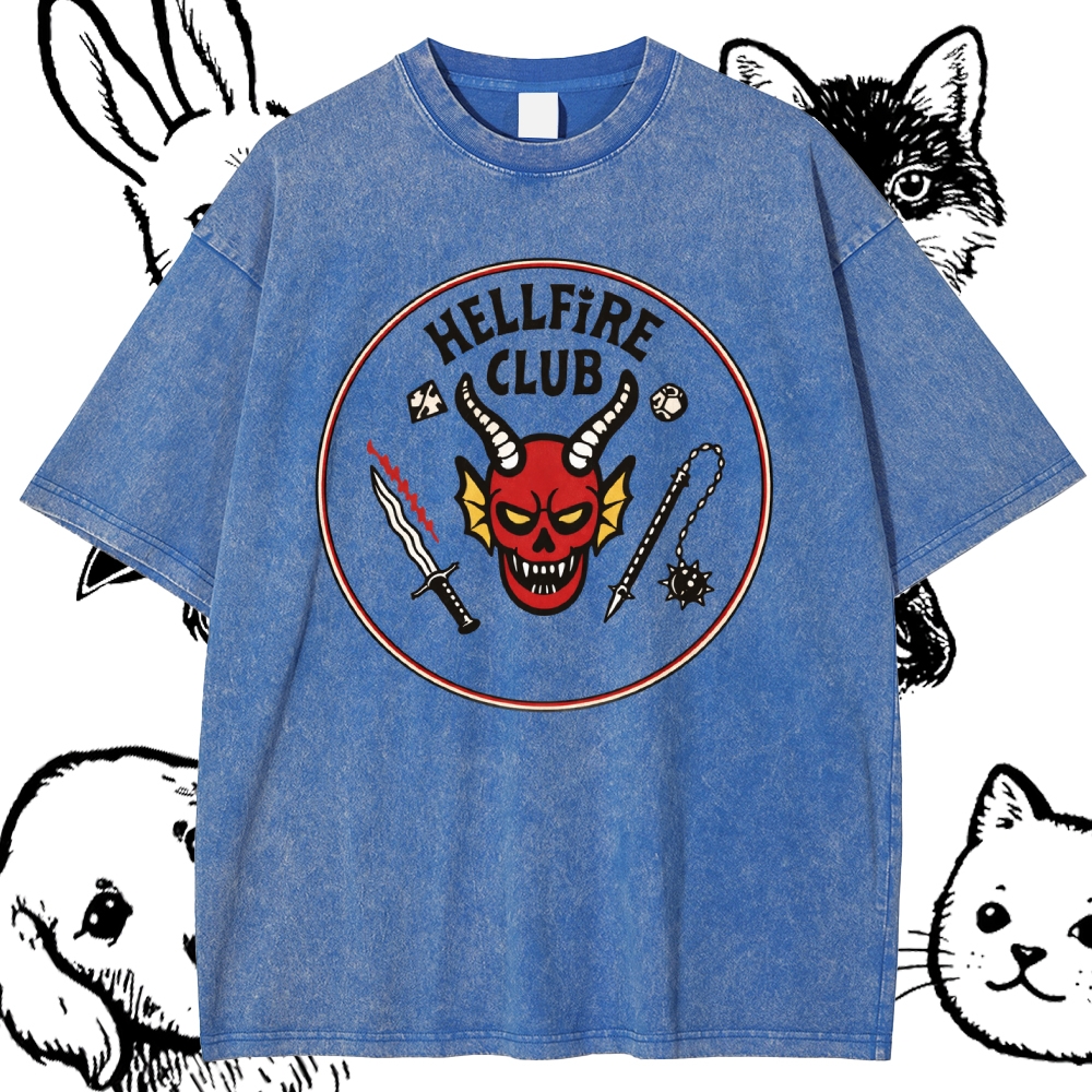 Hellfire Club - Cotton Vintage Wash Classic Graphic Tee