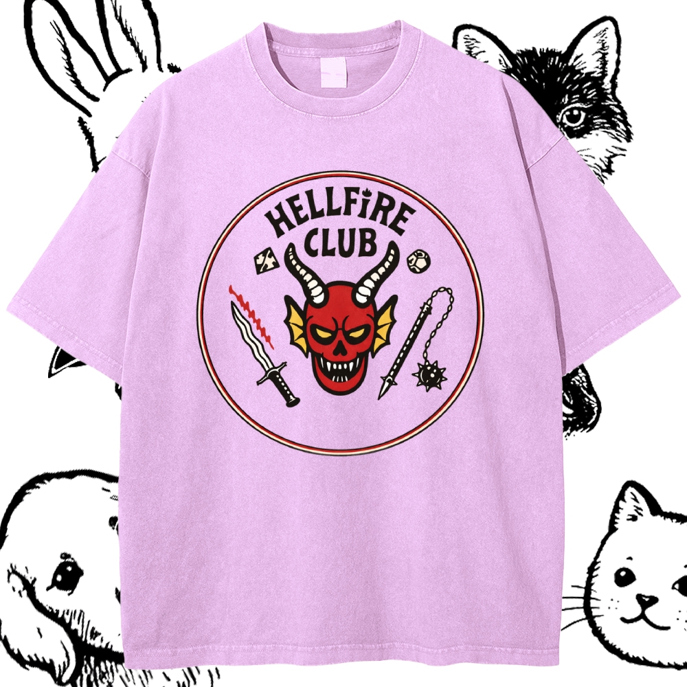Hellfire Club - Cotton Vintage Wash Classic Graphic Tee