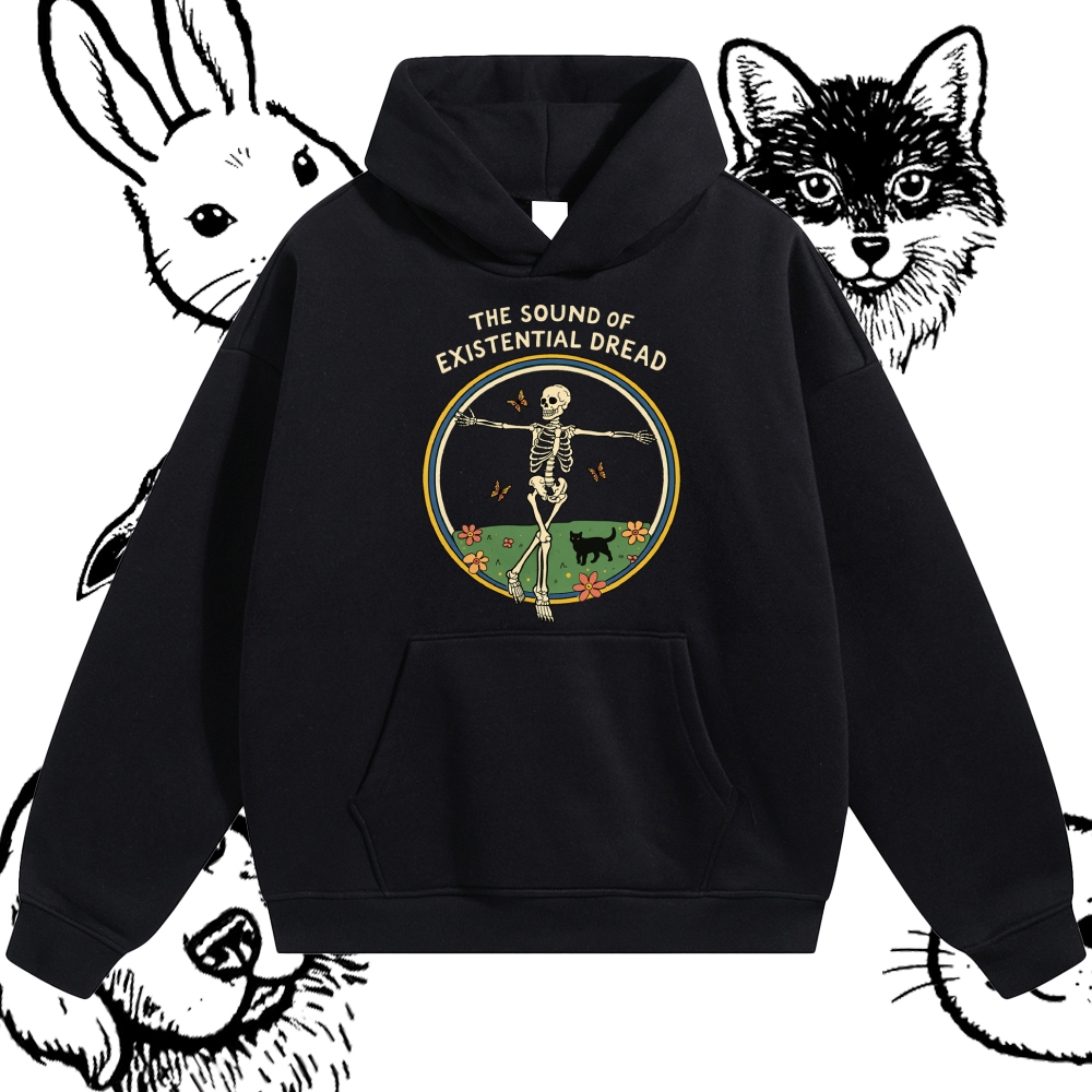 The Sound Of Existential Dread - Cotton Blend Classic Fit Unisex Hoodie