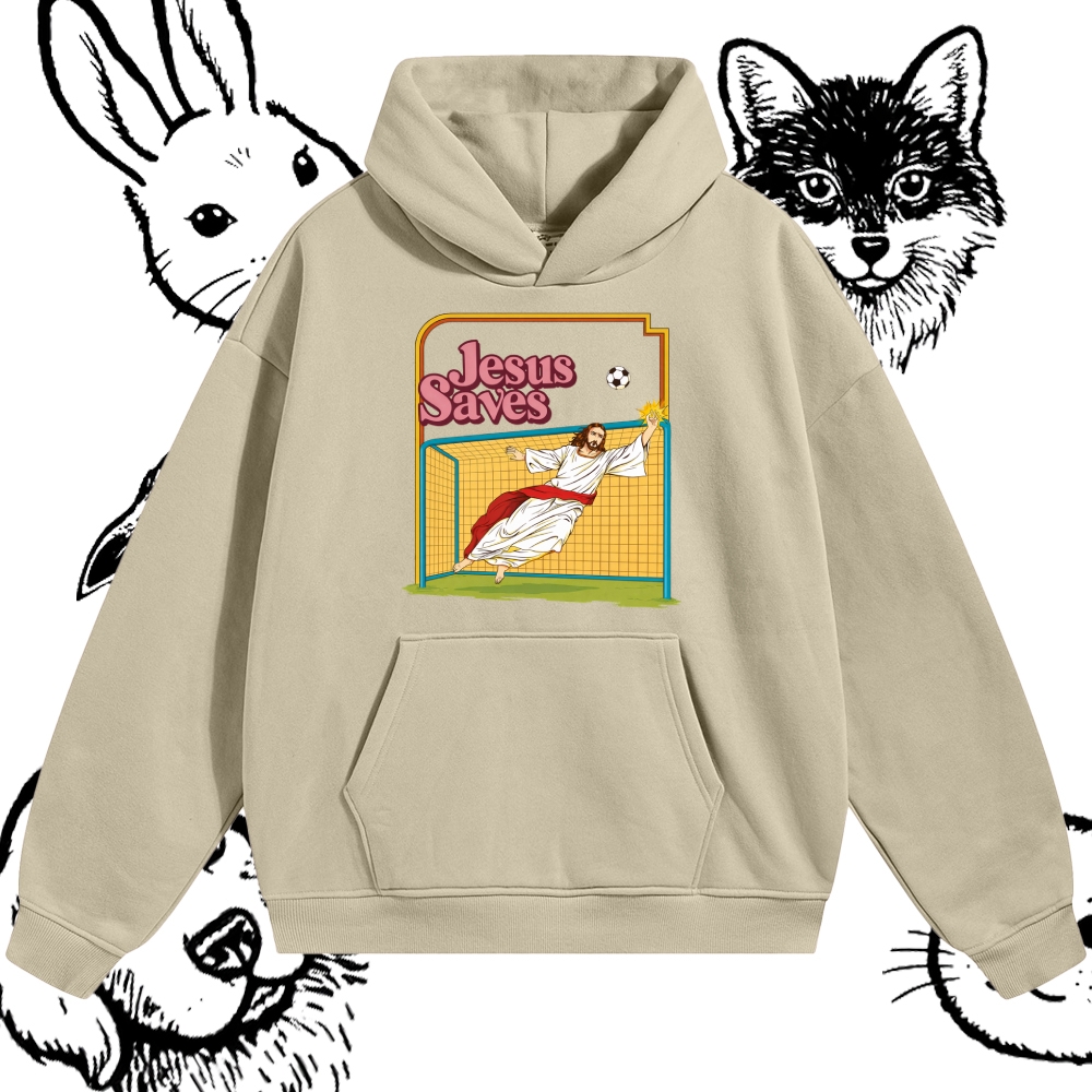 Jesus Saves - Cotton Blend Classic Fit Unisex Hoodie