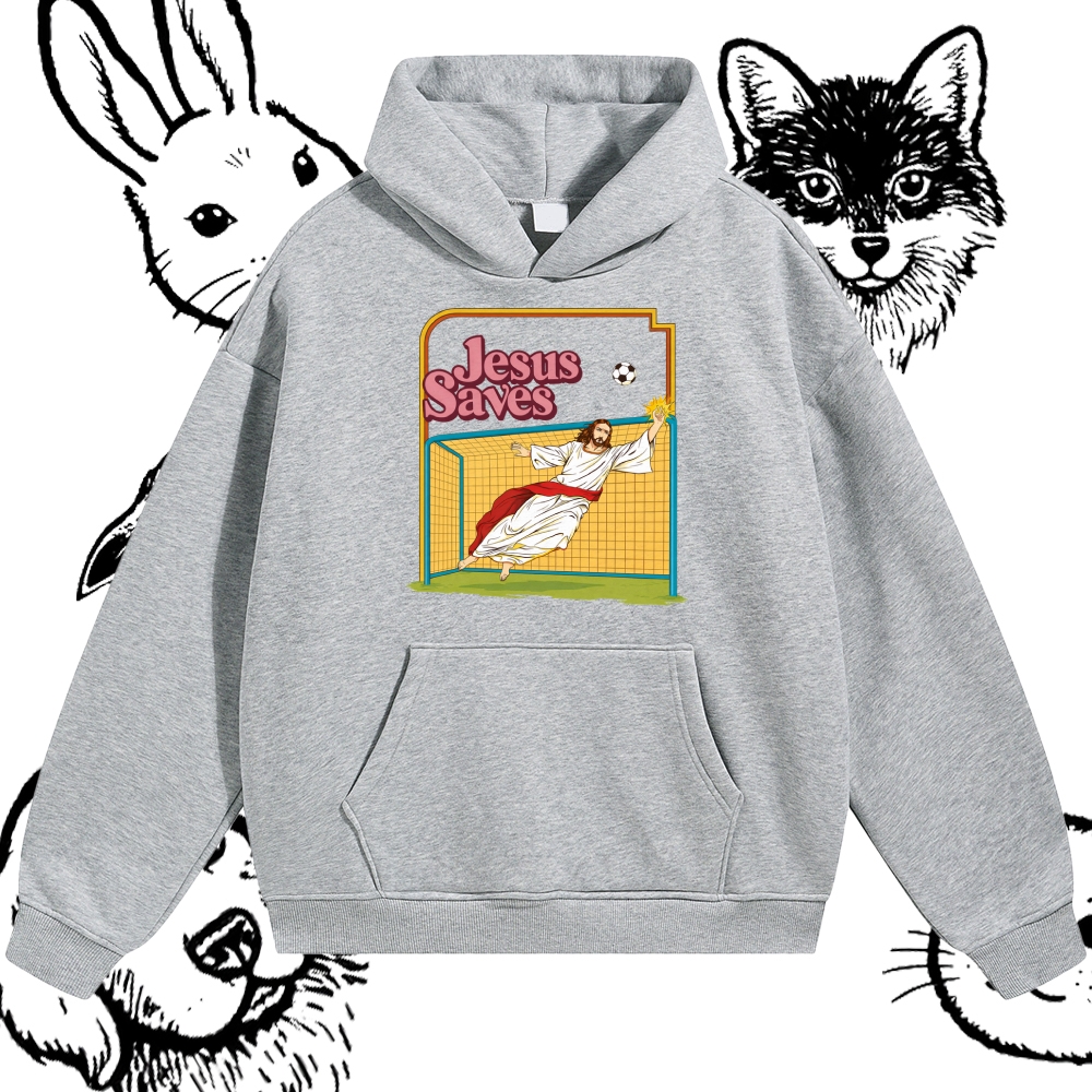 Jesus Saves - Cotton Blend Classic Fit Unisex Hoodie
