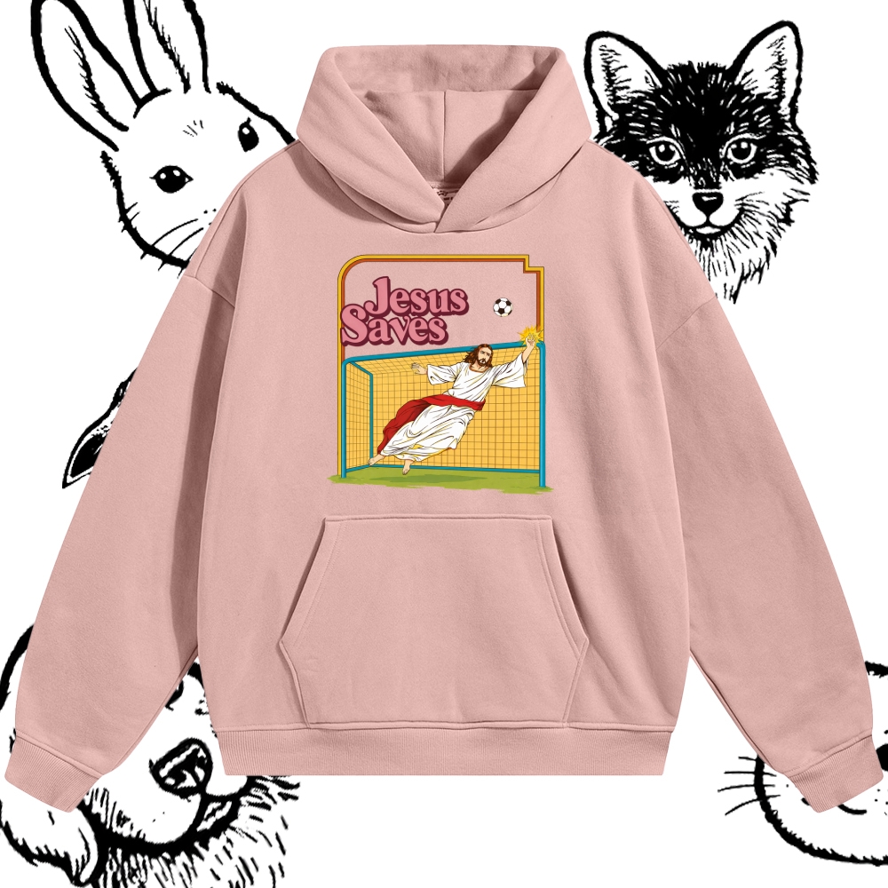 Jesus Saves - Cotton Blend Classic Fit Unisex Hoodie