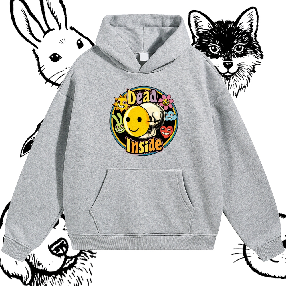 Dead Inside - Cotton Blend Classic Fit Unisex Hoodie