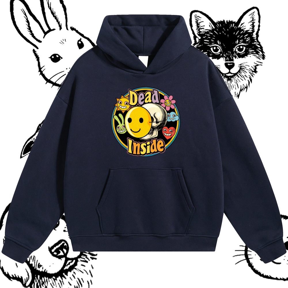 Dead Inside - Cotton Blend Classic Fit Unisex Hoodie