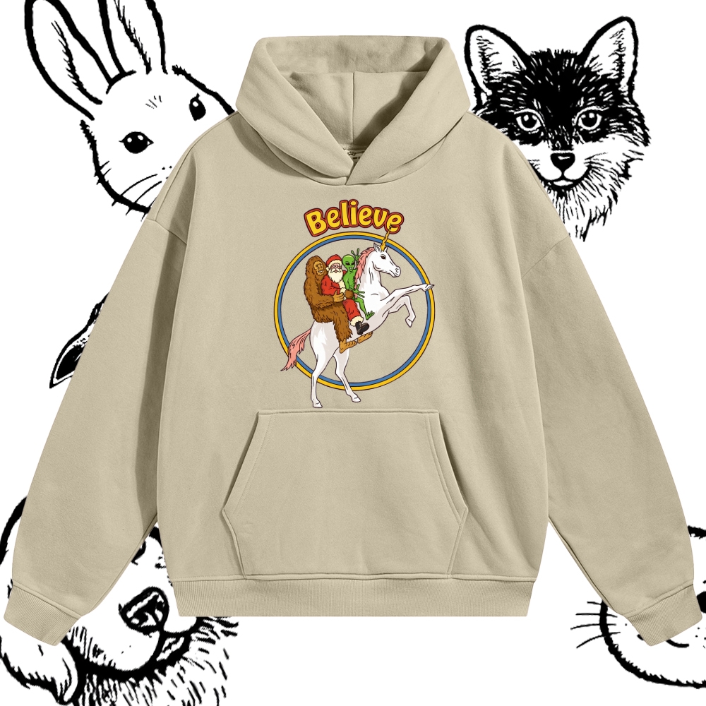 Believe - Cotton Blend Classic Fit Unisex Hoodie