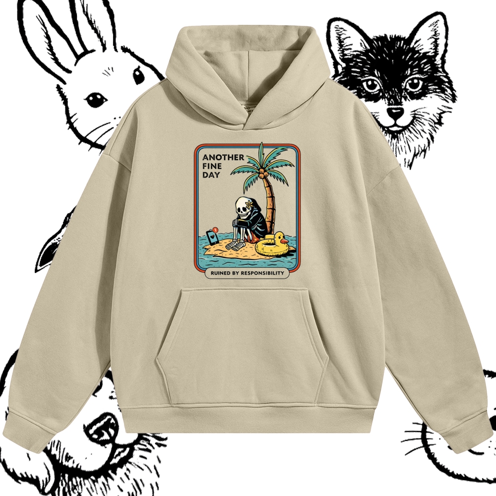 Another Fine Day - Cotton Blend Classic Fit Unisex Hoodie