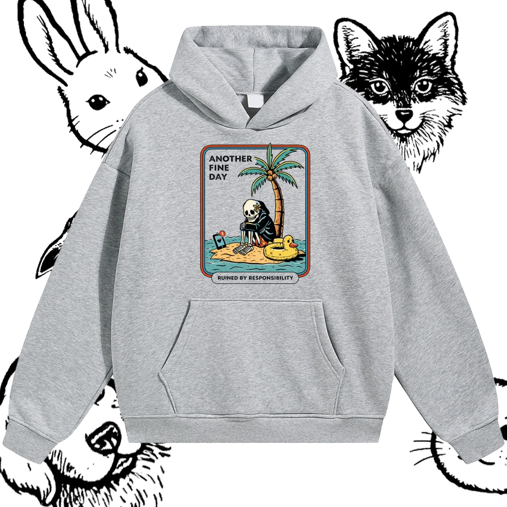 Another Fine Day - Cotton Blend Classic Fit Unisex Hoodie