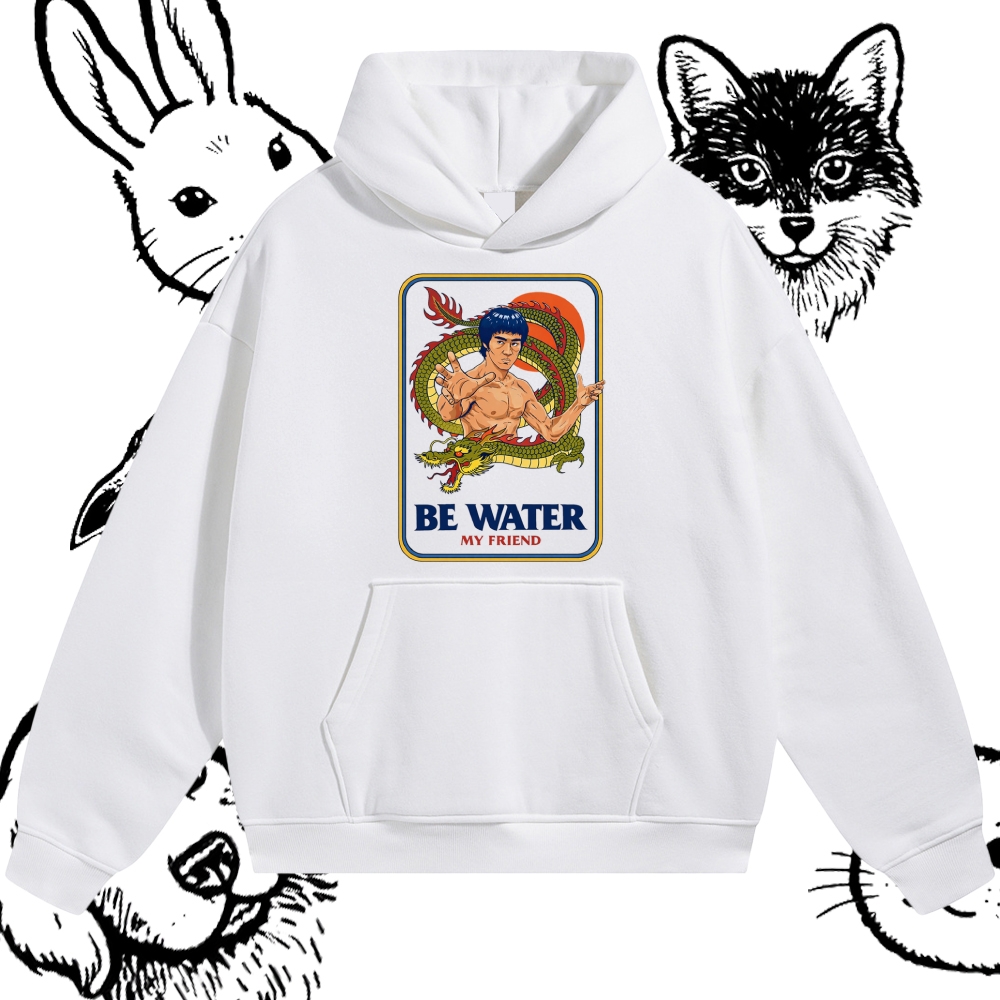 Be Water My Friend - Cotton Blend Classic Fit Unisex Hoodie