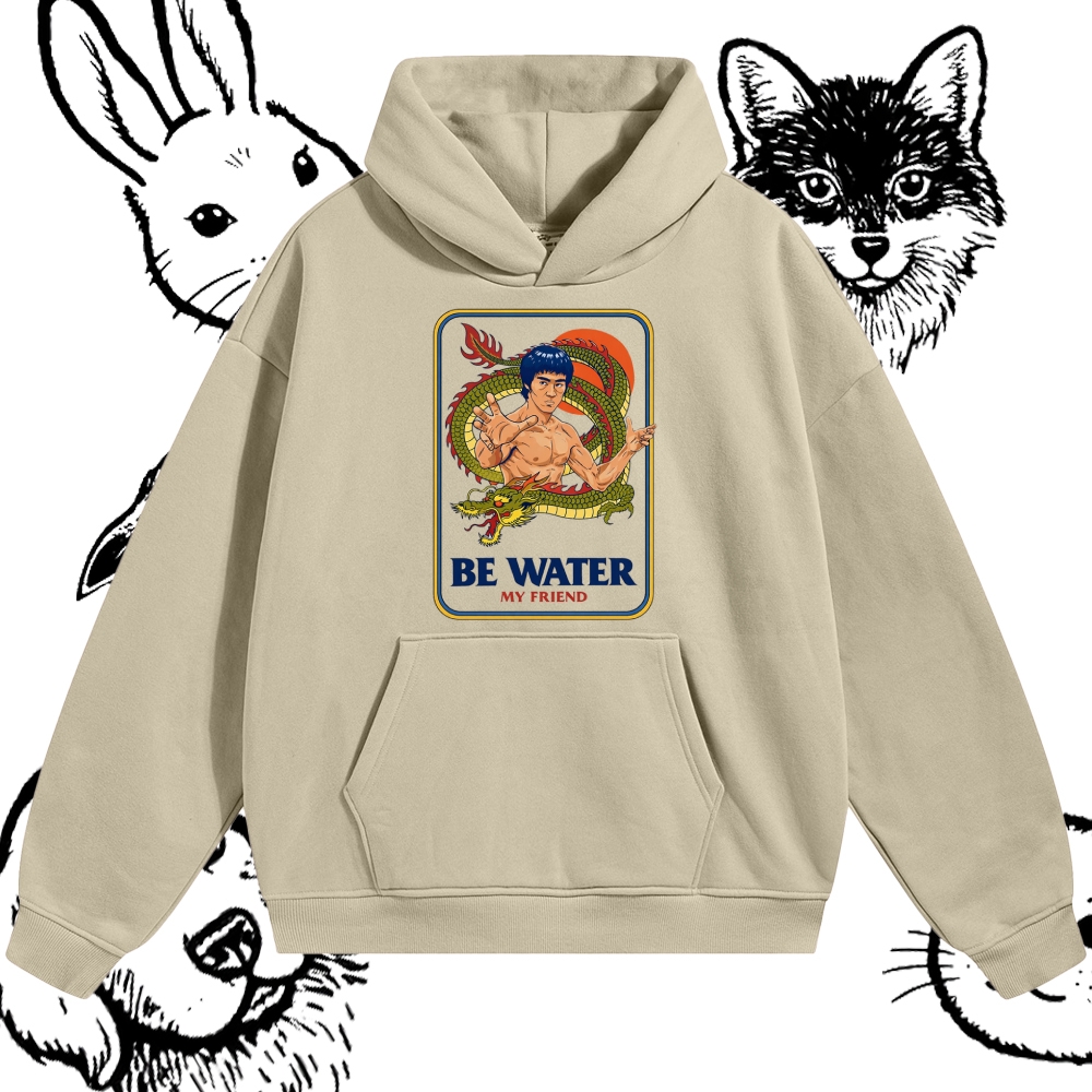 Be Water My Friend - Cotton Blend Classic Fit Unisex Hoodie
