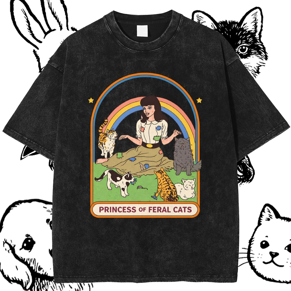 Princess Of Feral Cats - Cotton Blend Classic Fit Unisex Hoodie