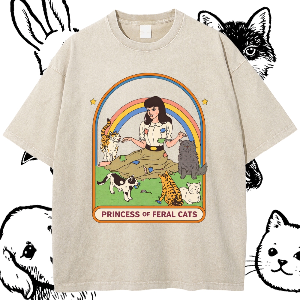 Princess Of Feral Cats - Cotton Blend Classic Fit Unisex Hoodie