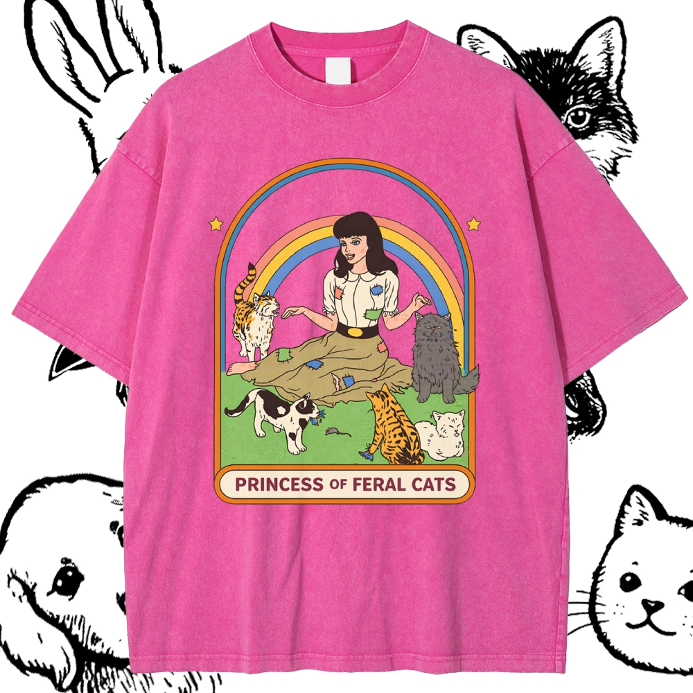 Princess Of Feral Cats - Cotton Blend Classic Fit Unisex Hoodie