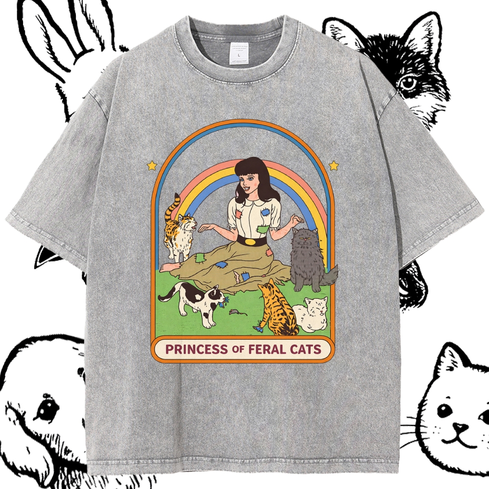 Princess Of Feral Cats - Cotton Blend Classic Fit Unisex Hoodie