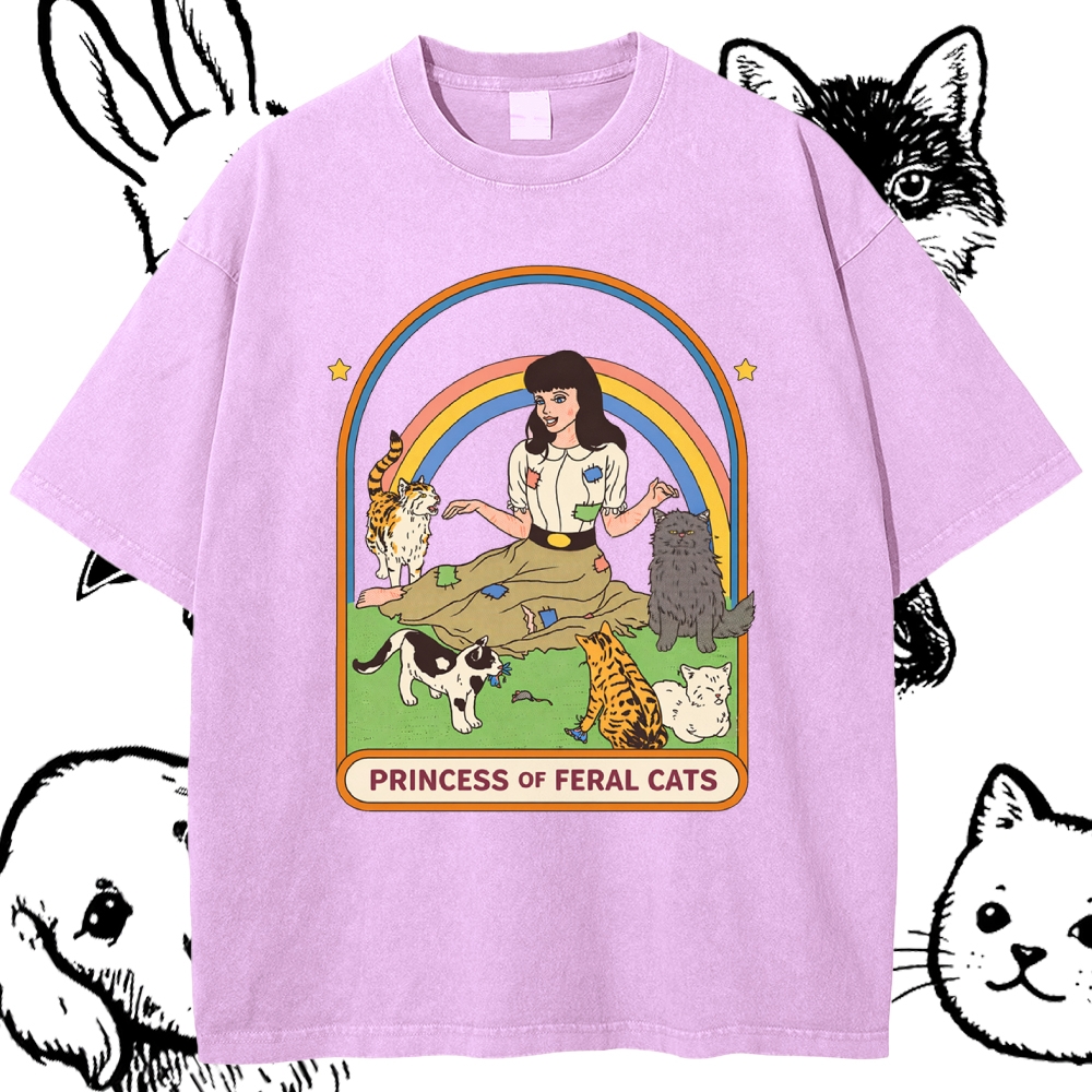 Princess Of Feral Cats - Cotton Blend Classic Fit Unisex Hoodie