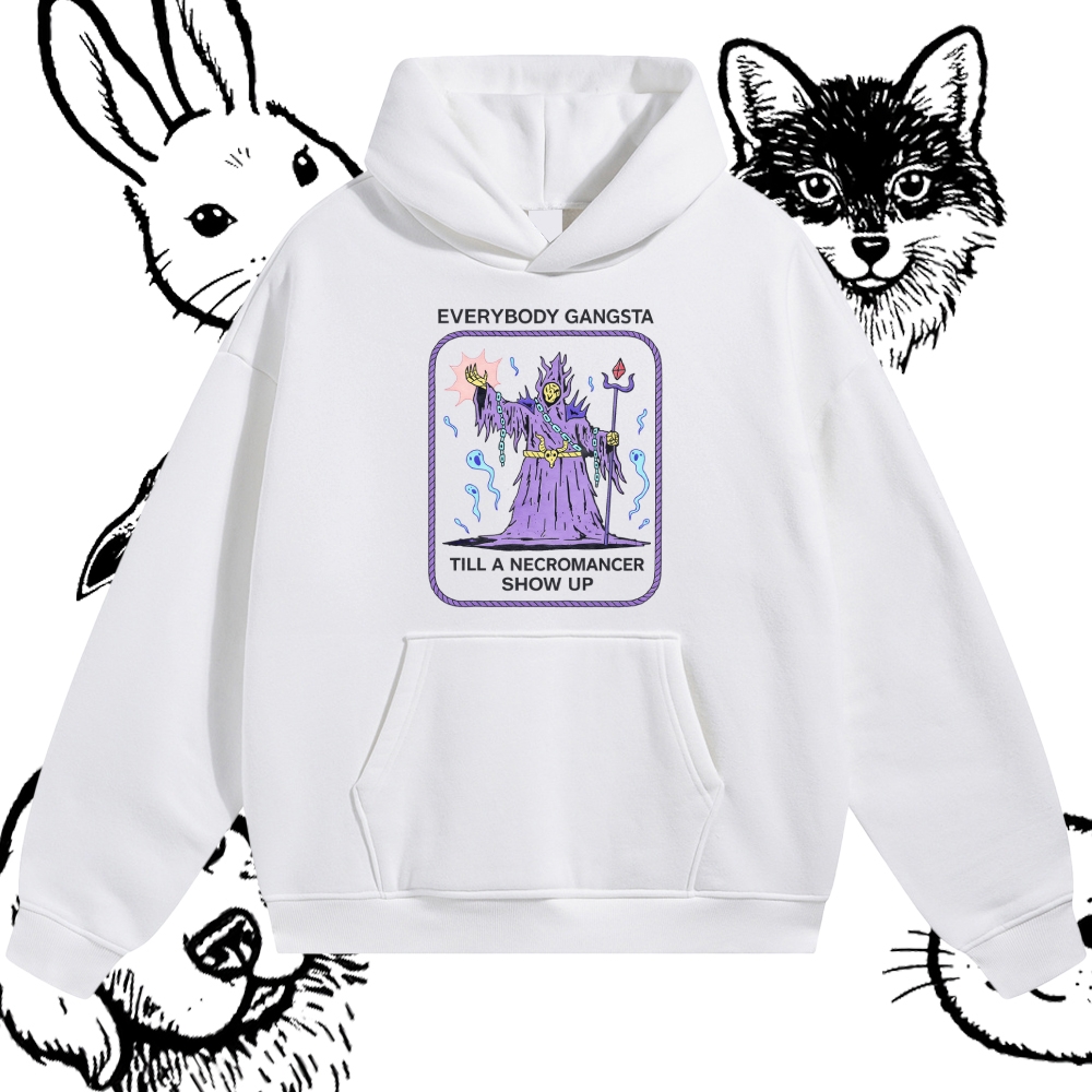Till A Necromancer Show Up - Cotton Blend Classic Fit Unisex Hoodie