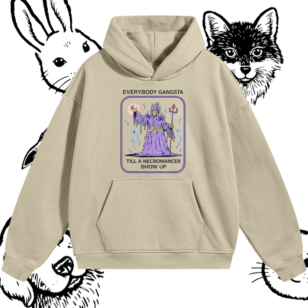 Till A Necromancer Show Up - Cotton Blend Classic Fit Unisex Hoodie