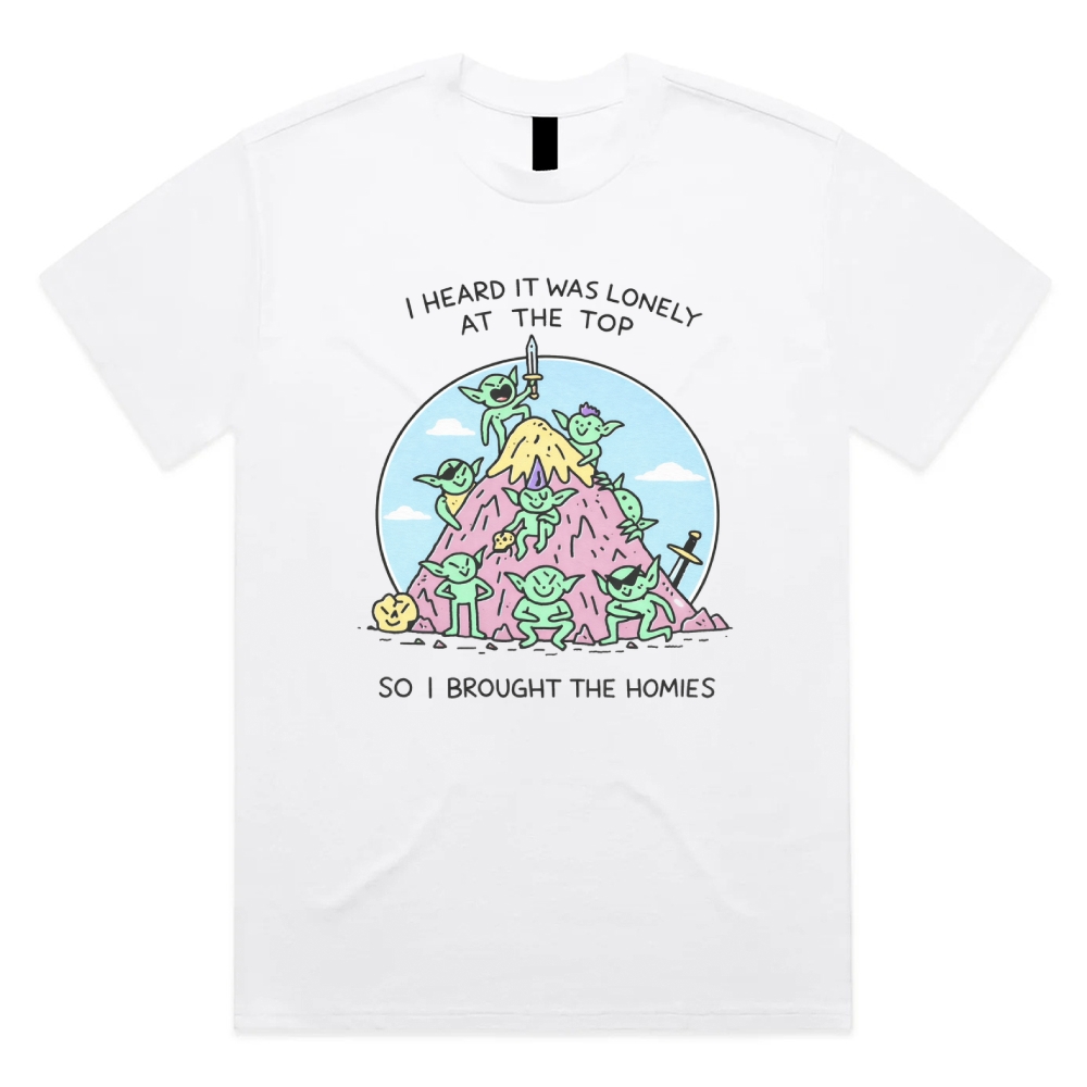I Brought The Homies - Cotton Classic Fit Retro Dark Humor Graphic Tee