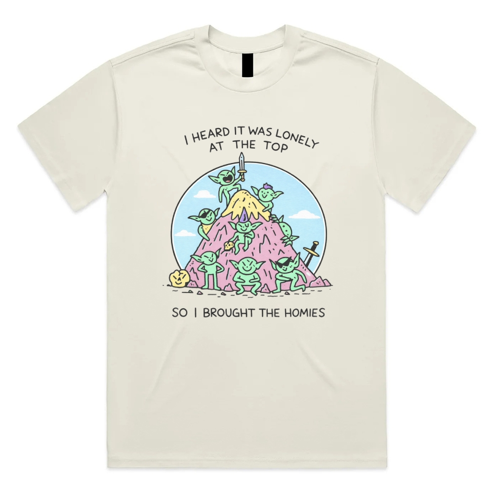 I Brought The Homies - Cotton Classic Fit Retro Dark Humor Graphic Tee