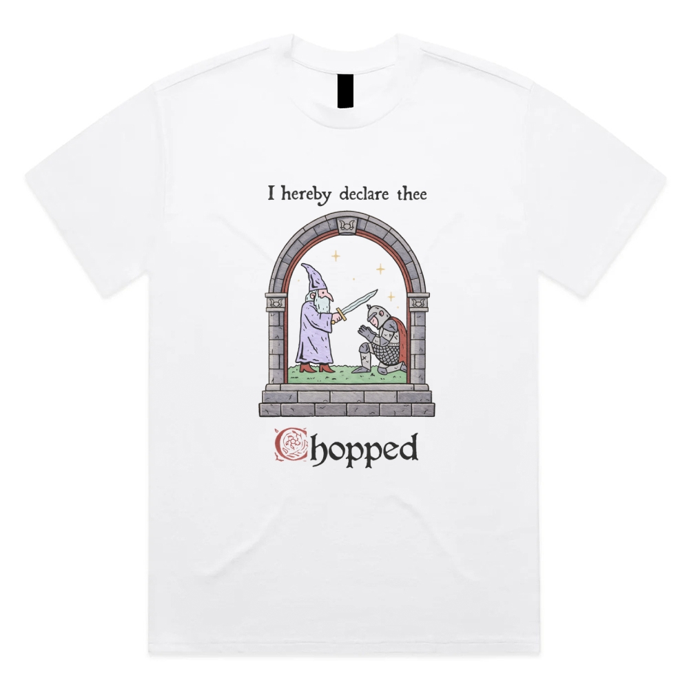 Chopped - Cotton Classic Fit Retro Dark Humor Graphic Tee