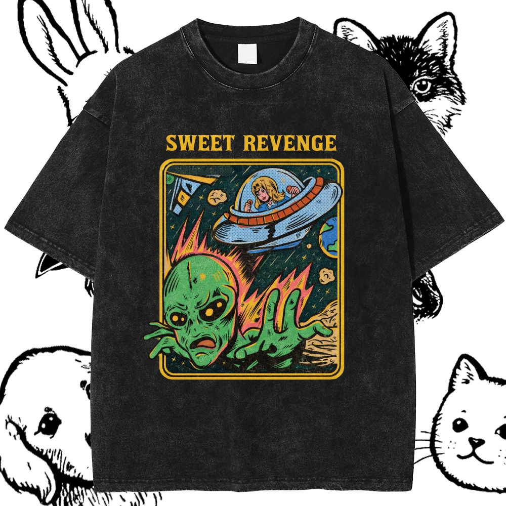 Sweet Revenge - Cotton Vintage Wash Classic Graphic Tee