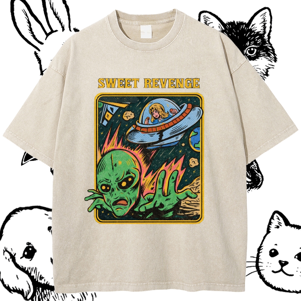 Sweet Revenge - Cotton Vintage Wash Classic Graphic Tee