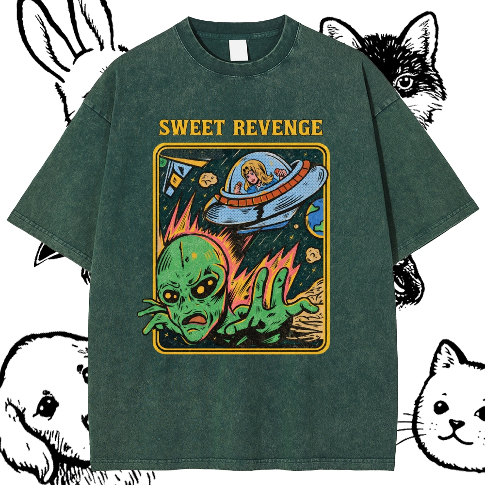 Sweet Revenge - Cotton Vintage Wash Classic Graphic Tee