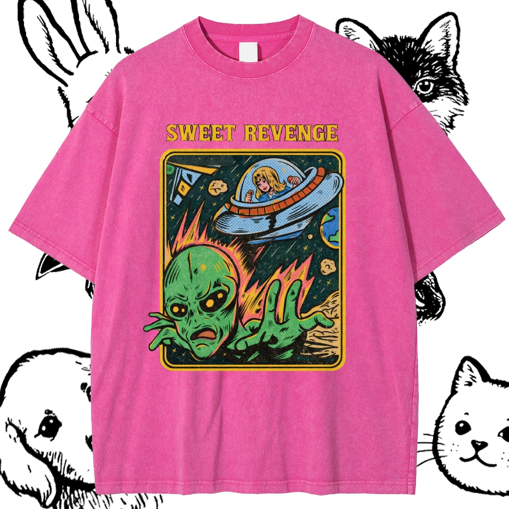 Sweet Revenge - Cotton Vintage Wash Classic Graphic Tee