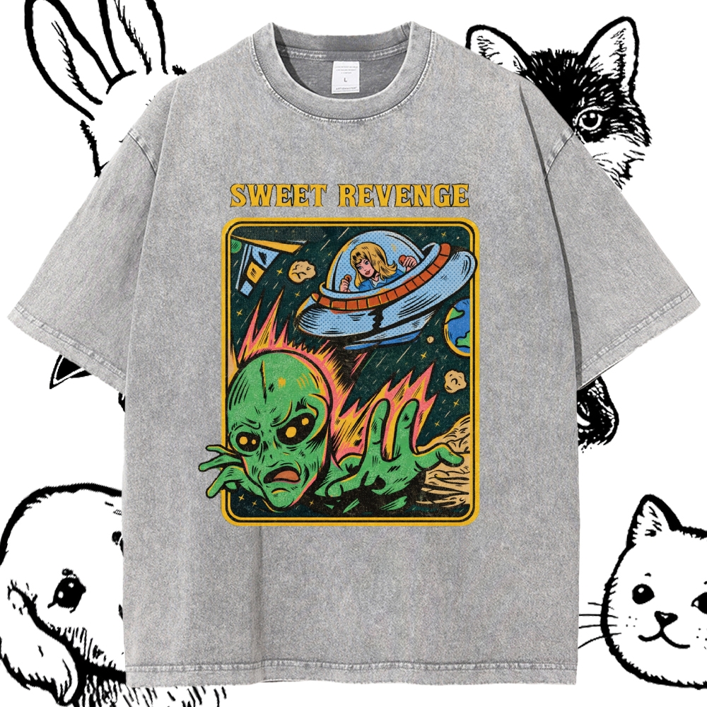 Sweet Revenge - Cotton Vintage Wash Classic Graphic Tee