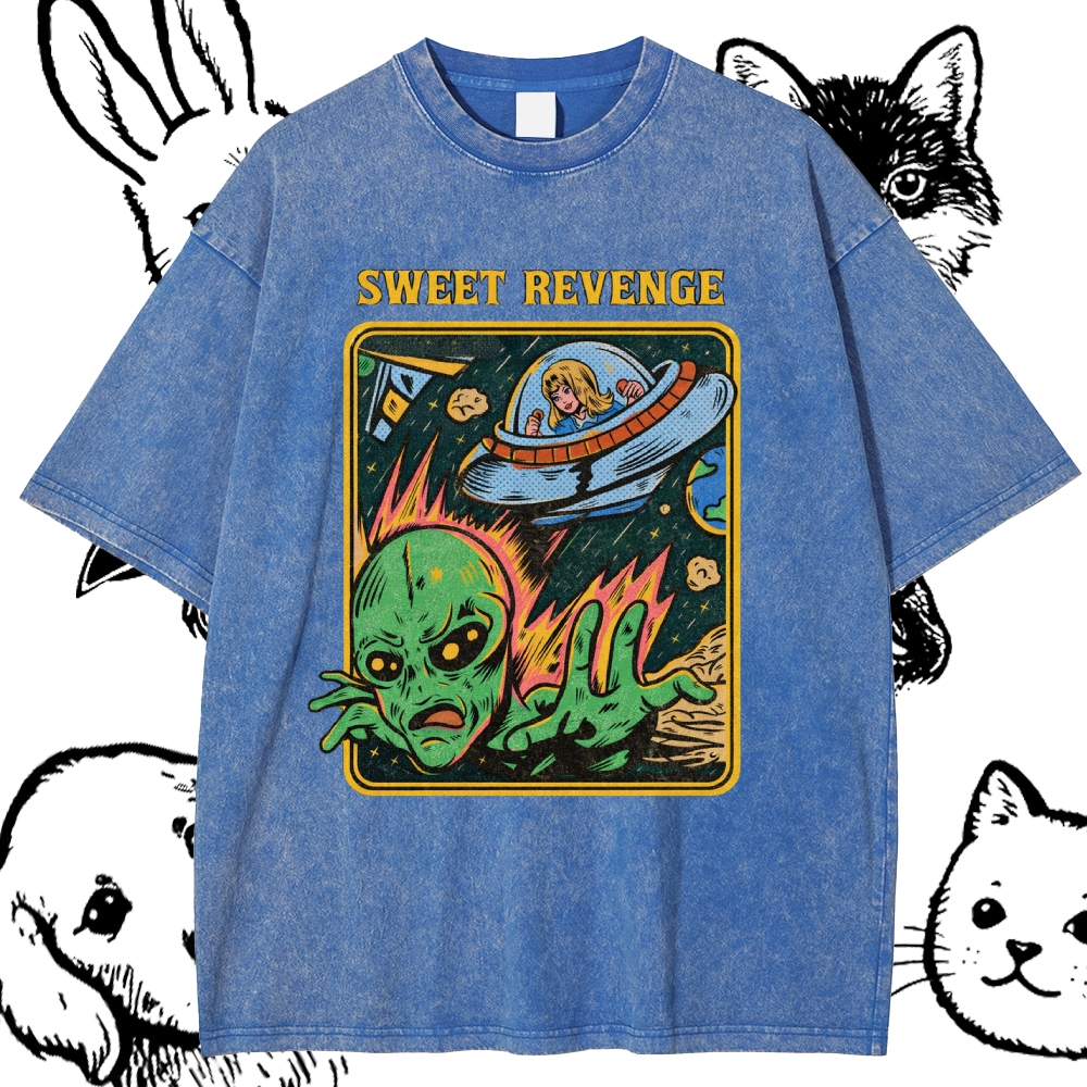 Sweet Revenge - Cotton Vintage Wash Classic Graphic Tee
