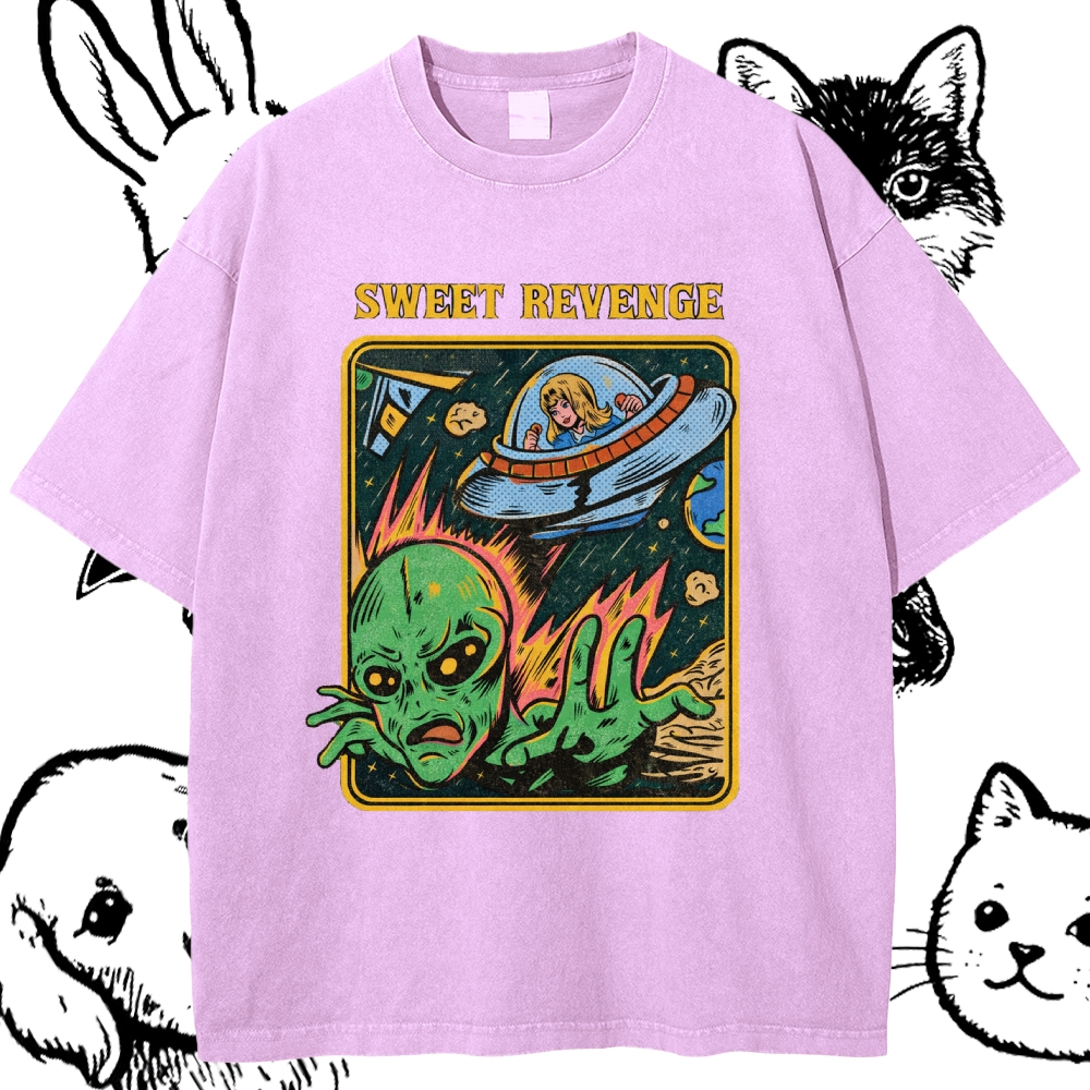 Sweet Revenge - Cotton Vintage Wash Classic Graphic Tee