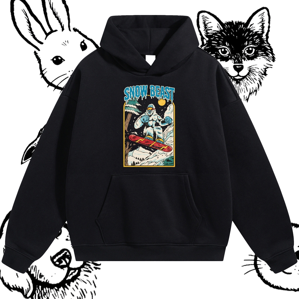 Snow Beast - Cotton Blend Classic Fit Unisex Hoodie