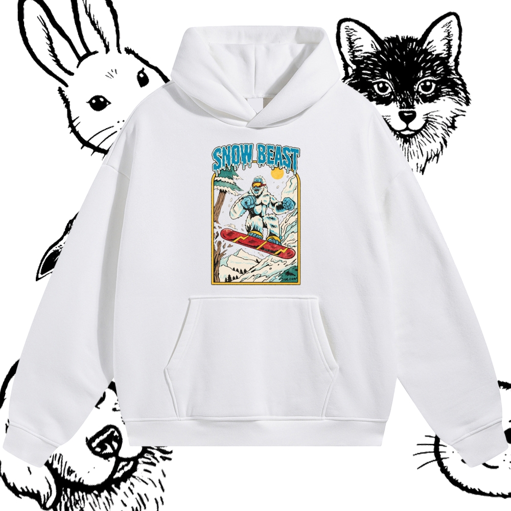Snow Beast - Cotton Blend Classic Fit Unisex Hoodie